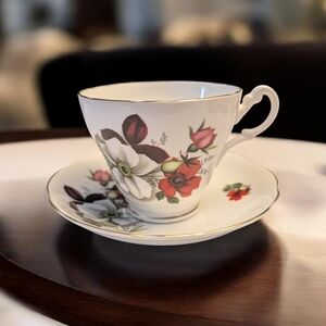 Royal Ascot Tea Cup and Saucer Made in England Floral Theme